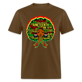 Black Girl Magic Melanin Juneteenth shirt Girl Power Women Freedom T-Shirt S-6XL - brown