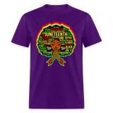 Black Girl Magic Melanin Juneteenth shirt Girl Power Women Freedom T-Shirt S-6XL - purple