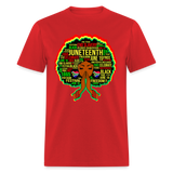 Black Girl Magic Melanin Juneteenth shirt Girl Power Women Freedom T-Shirt S-6XL - red