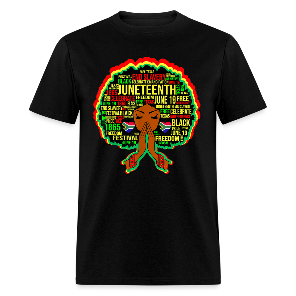 Black Girl Magic Melanin Juneteenth shirt Girl Power Women Freedom T-Shirt S-6XL - black