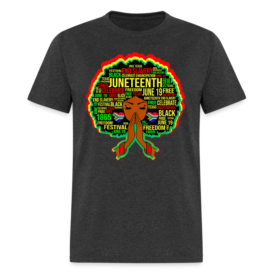 Black Girl Magic Melanin Juneteenth shirt Girl Power Women Freedom T-Shirt S-6XL - heather black