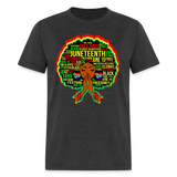 Black Girl Magic Melanin Juneteenth shirt Girl Power Women Freedom T-Shirt S-6XL - heather black