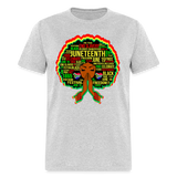 Black Girl Magic Melanin Juneteenth shirt Girl Power Women Freedom T-Shirt S-6XL - heather gray
