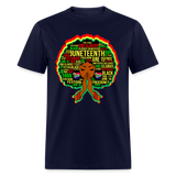 Black Girl Magic Melanin Juneteenth shirt Girl Power Women Freedom T-Shirt S-6XL - navy