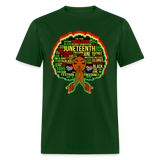 Black Girl Magic Melanin Juneteenth shirt Girl Power Women Freedom T-Shirt S-6XL - forest green