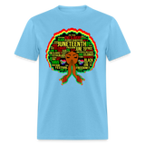 Black Girl Magic Melanin Juneteenth shirt Girl Power Women Freedom T-Shirt S-6XL - aquatic blue