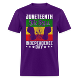 Juneteenth shirt The Real Independence Day Black Lives Matter T-Shirt Size S-6XL - purple