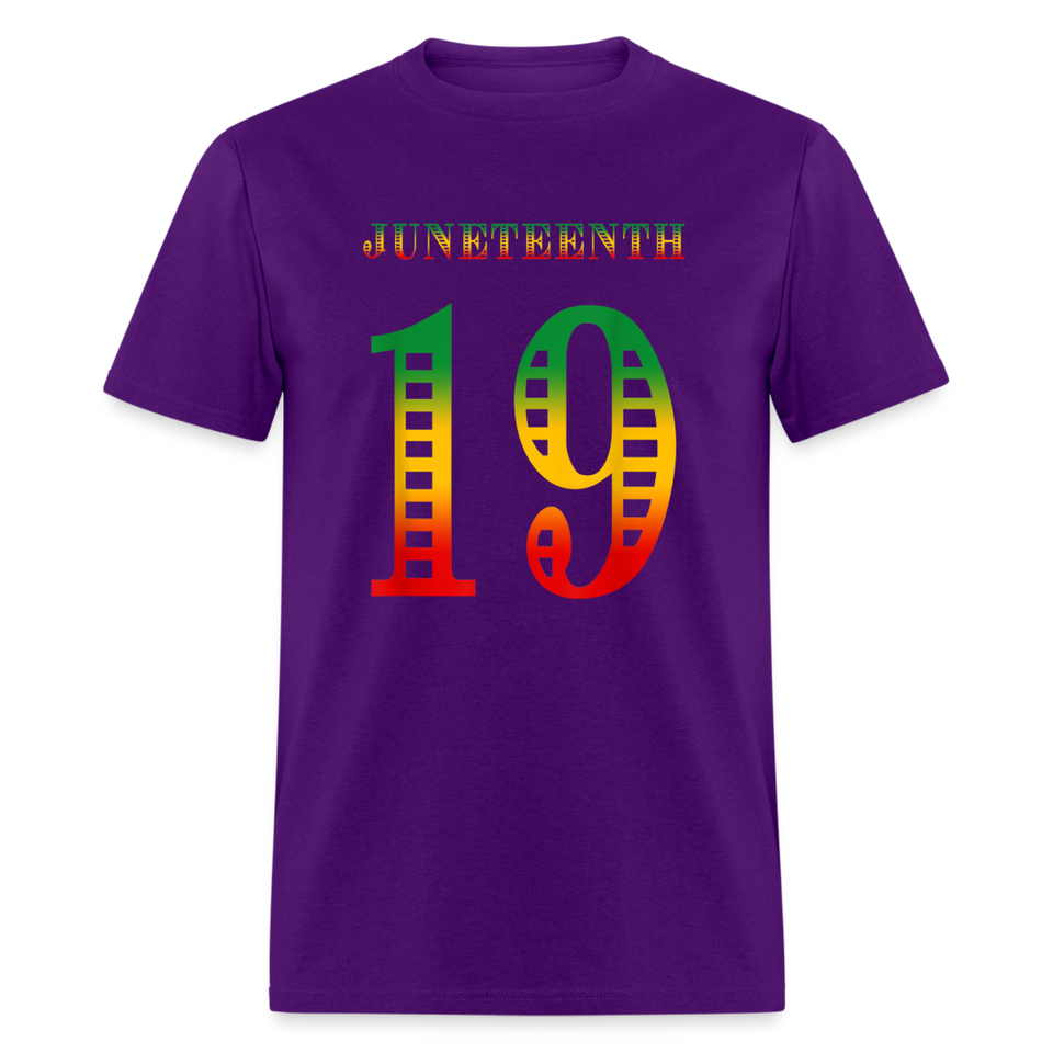 Juneteenth 19 shirt Tribute Graphic Tee Shirt Black History T-Shirt Size S-6XL - purple