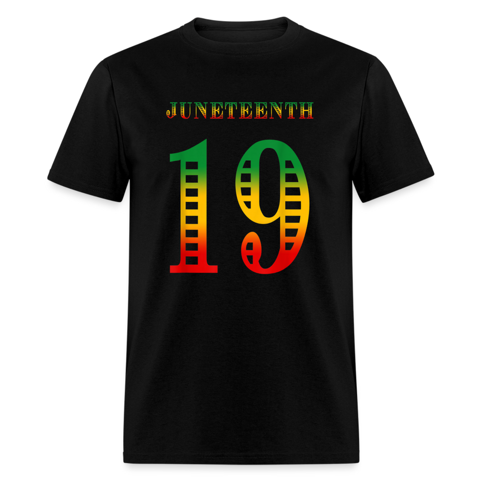 Juneteenth 19 shirt Tribute Graphic Tee Shirt Black History T-Shirt Size S-6XL - black