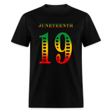 Juneteenth 19 shirt Tribute Graphic Tee Shirt Black History T-Shirt Size S-6XL - black