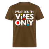 Juneteenth shirt Juneteenth Vibes Only Black History T-Shirt size S-6XL - brown
