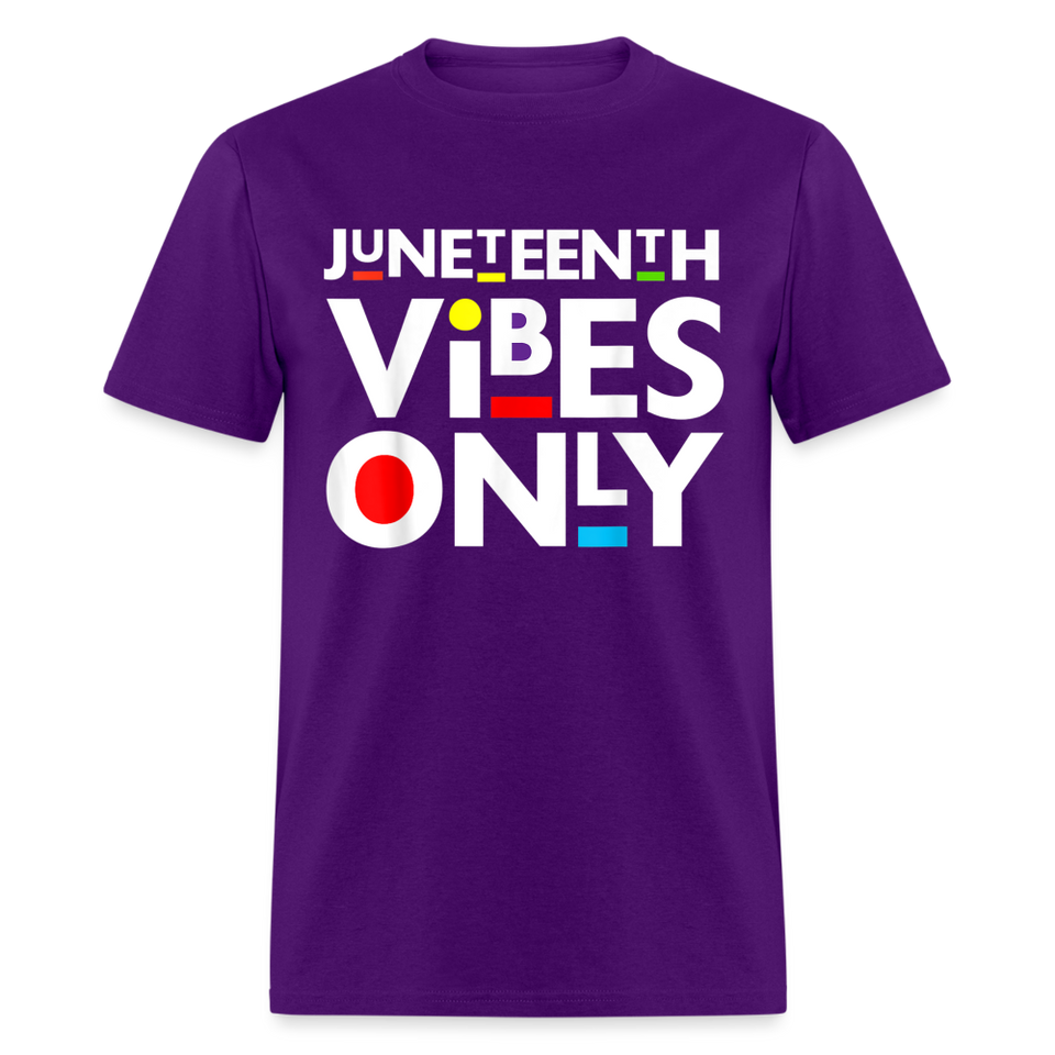 Juneteenth shirt Juneteenth Vibes Only Black History T-Shirt size S-6XL - purple