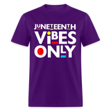 Juneteenth shirt Juneteenth Vibes Only Black History T-Shirt size S-6XL - purple