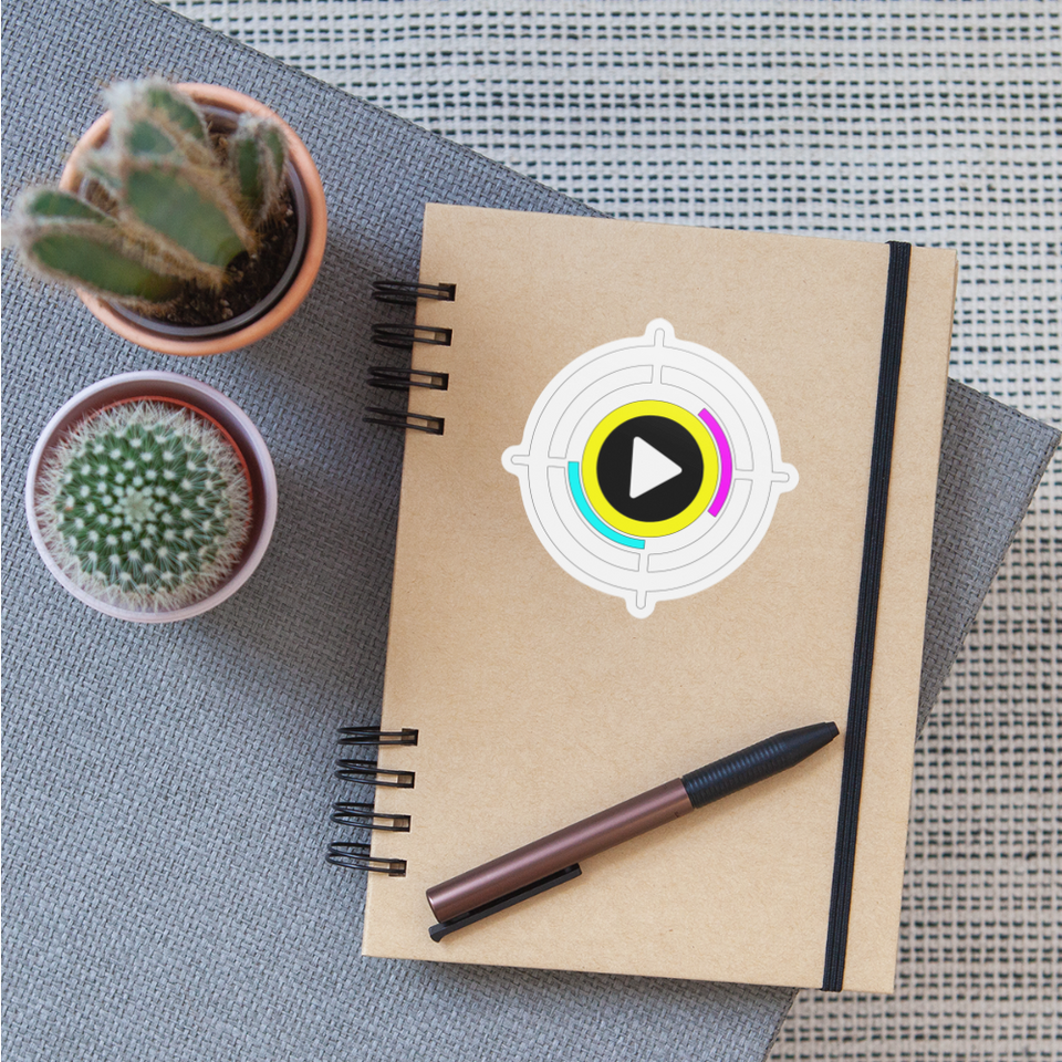 Playprintz Light Mode Sticker - white matte