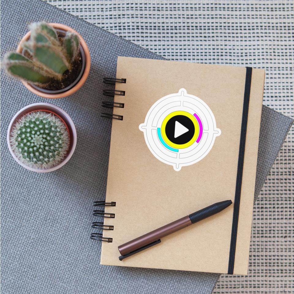 Playprintz Light Mode Sticker - white glossy