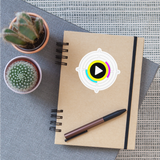 Playprintz Light Mode Sticker - white glossy