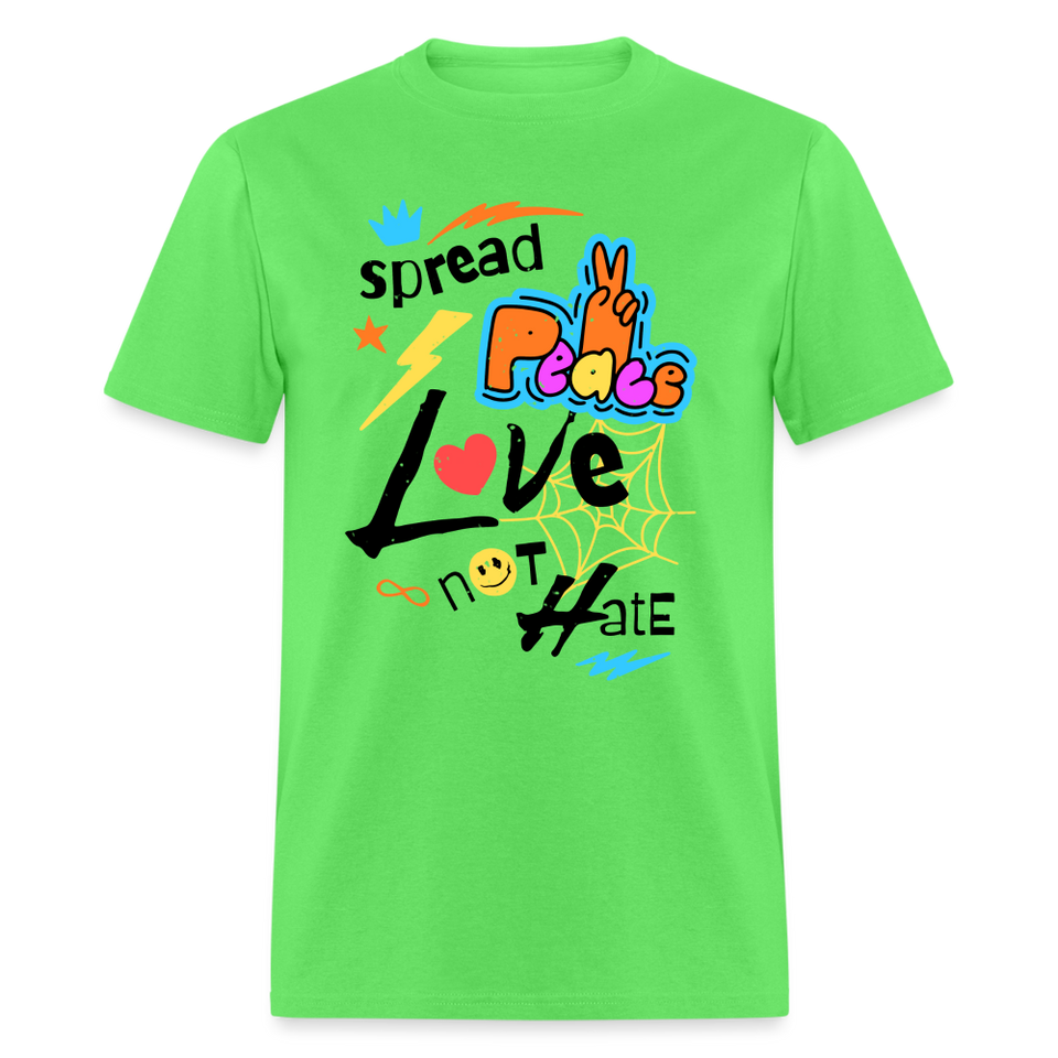 Spread Love Peace Not Hate Shirt Support Peace & Solidarity T-shirt Size S-6XL - kiwi