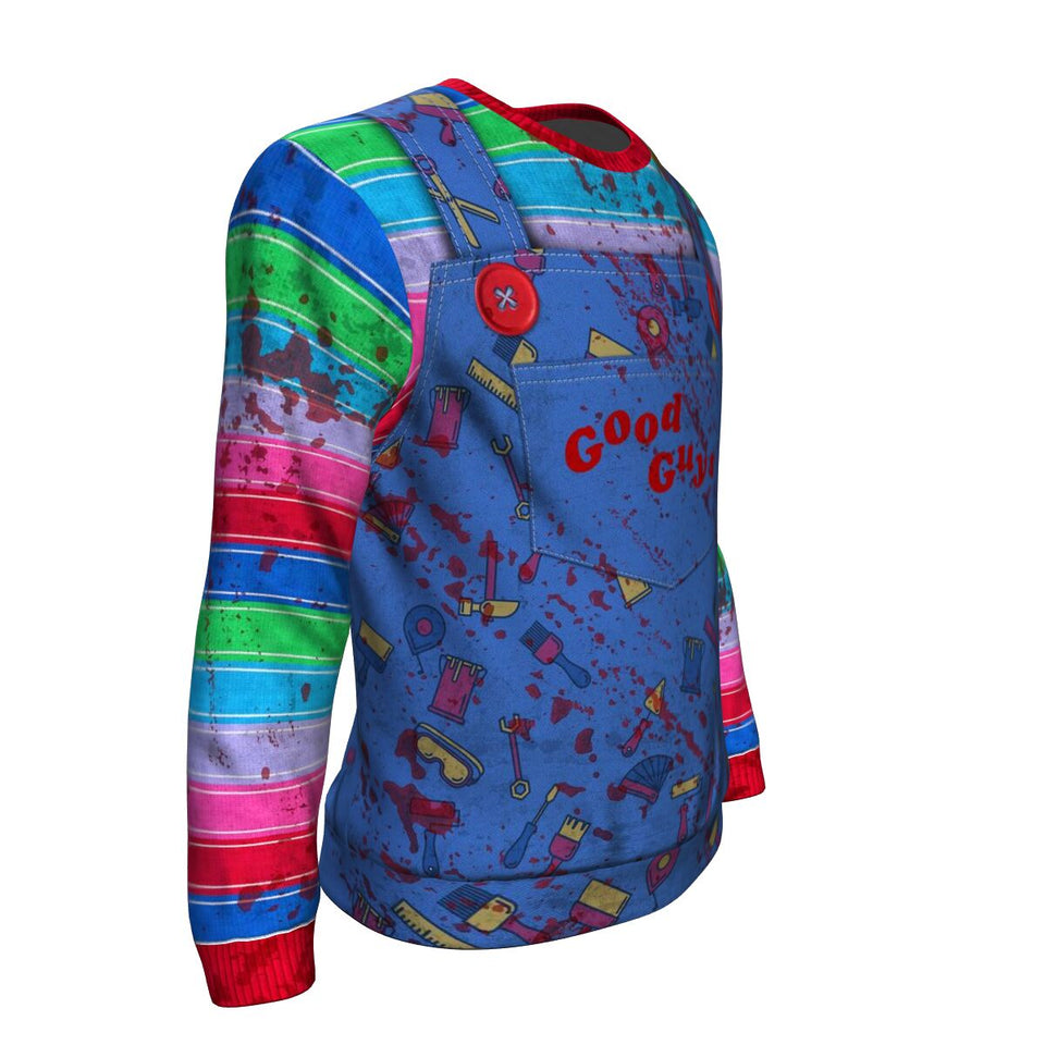 Chucky Inspired Halloween Costume Sweatshirt Horror Sweatshirt Size XS-3XL