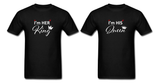 I'm Her KING His QUEEN T-Shirts Matching Couple Shirts Valentine's Day Gift Idea