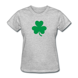St Patricks Day T-shirt Irish Shamrock Lucky Women's Drinking Drunk Tee - heather gray