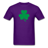 St Patricks Day T-shirt Irish Shamrock Drinking Drunk Tee - purple