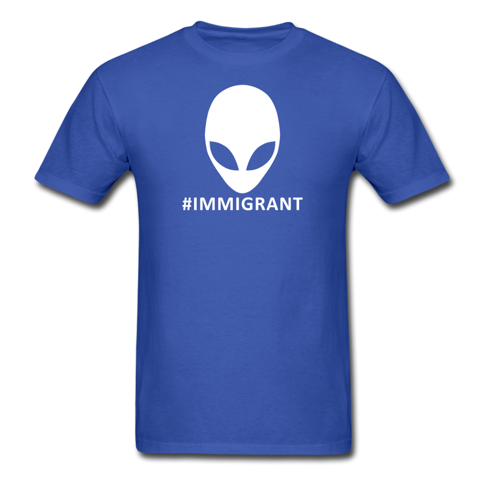 Funny Alienware Immigrant Men's T-Shirt - royal blue