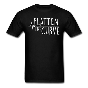 Flatten The Curve Quarantine Social Distancing Funny Gift T-shirt Size S-6XL - black