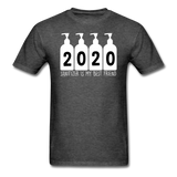 NEW! 2020 Sanitizer is my best friend Quarantined Corona Funny T-shirts S-6XL - heather black