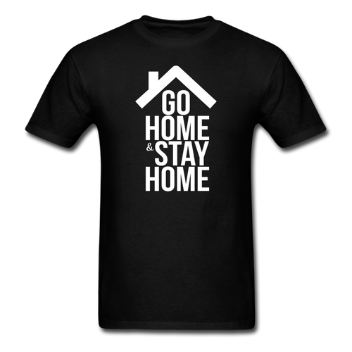 Self-Quarantine GoHome StayHome Social Distancing Funny T shirt Gift Size S-6XL - black