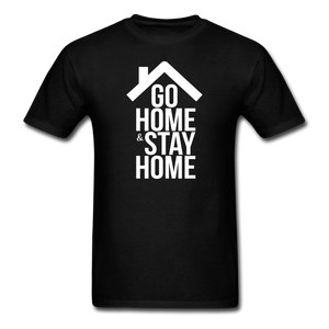 Self-Quarantine GoHome StayHome Social Distancing Funny T shirt Gift Size S-6XL - black