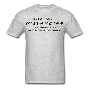 Social Distancing and Self-Quarantine T shirt - heather gray