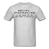 Social Distancing and Self-Quarantine T shirt - heather gray
