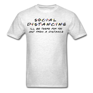 Social Distancing and Self-Quarantine T shirt - light heather gray