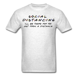 Social Distancing and Self-Quarantine T shirt - light heather gray
