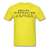 Social Distancing and Self-Quarantine T shirt - yellow