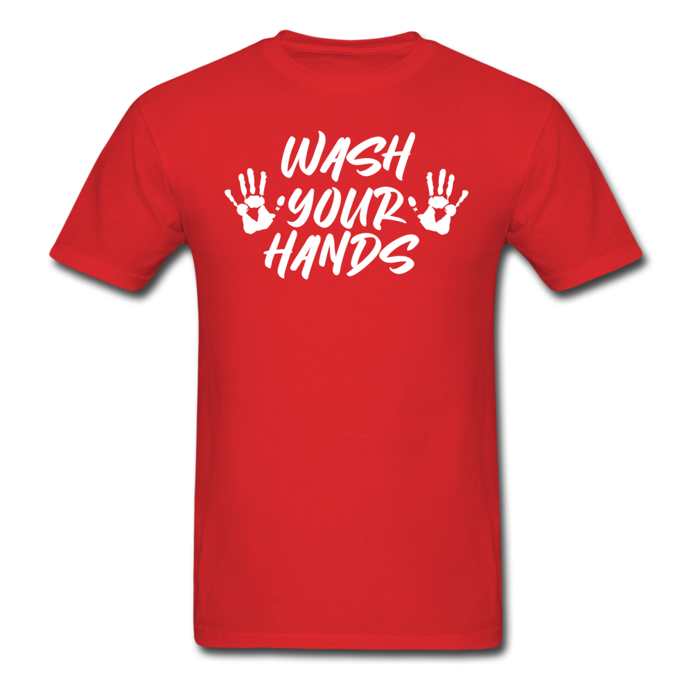 Wash your hands Social Distancing Funny Quarantine T shirt Gift Size S-6XL - red