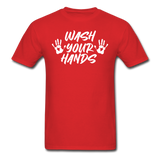 Wash your hands Social Distancing Funny Quarantine T shirt Gift Size S-6XL - red