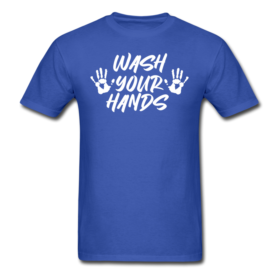 Wash your hands Social Distancing Funny Quarantine T shirt Gift Size S-6XL - royal blue