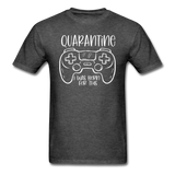 Social Distancing and Self-Quarantine T shirt - heather black