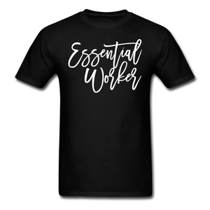 Essential Worker Social Distancing and Self-Quarantine funny t shirt size S-6XL - black