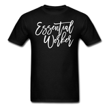 Essential Worker Social Distancing and Self-Quarantine funny t shirt size S-6XL - black