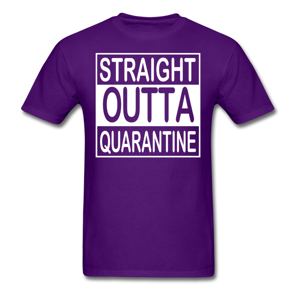 STRAIGHT OUTTA QUARANTINE TOILET PAPER T-Shirt Free Shipping Size S-6XL - purple