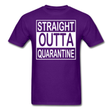 STRAIGHT OUTTA QUARANTINE TOILET PAPER T-Shirt Free Shipping Size S-6XL - purple