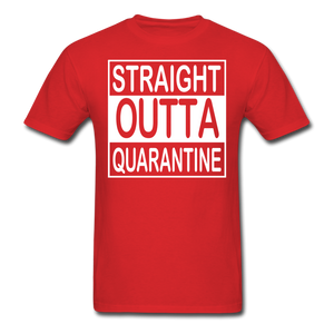 STRAIGHT OUTTA QUARANTINE TOILET PAPER T-Shirt Free Shipping Size S-6XL - red