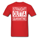 STRAIGHT OUTTA QUARANTINE TOILET PAPER T-Shirt Free Shipping Size S-6XL - red
