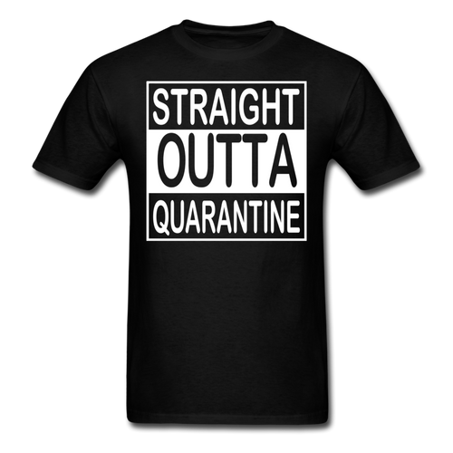 STRAIGHT OUTTA QUARANTINE TOILET PAPER T-Shirt Free Shipping Size S-6XL - black