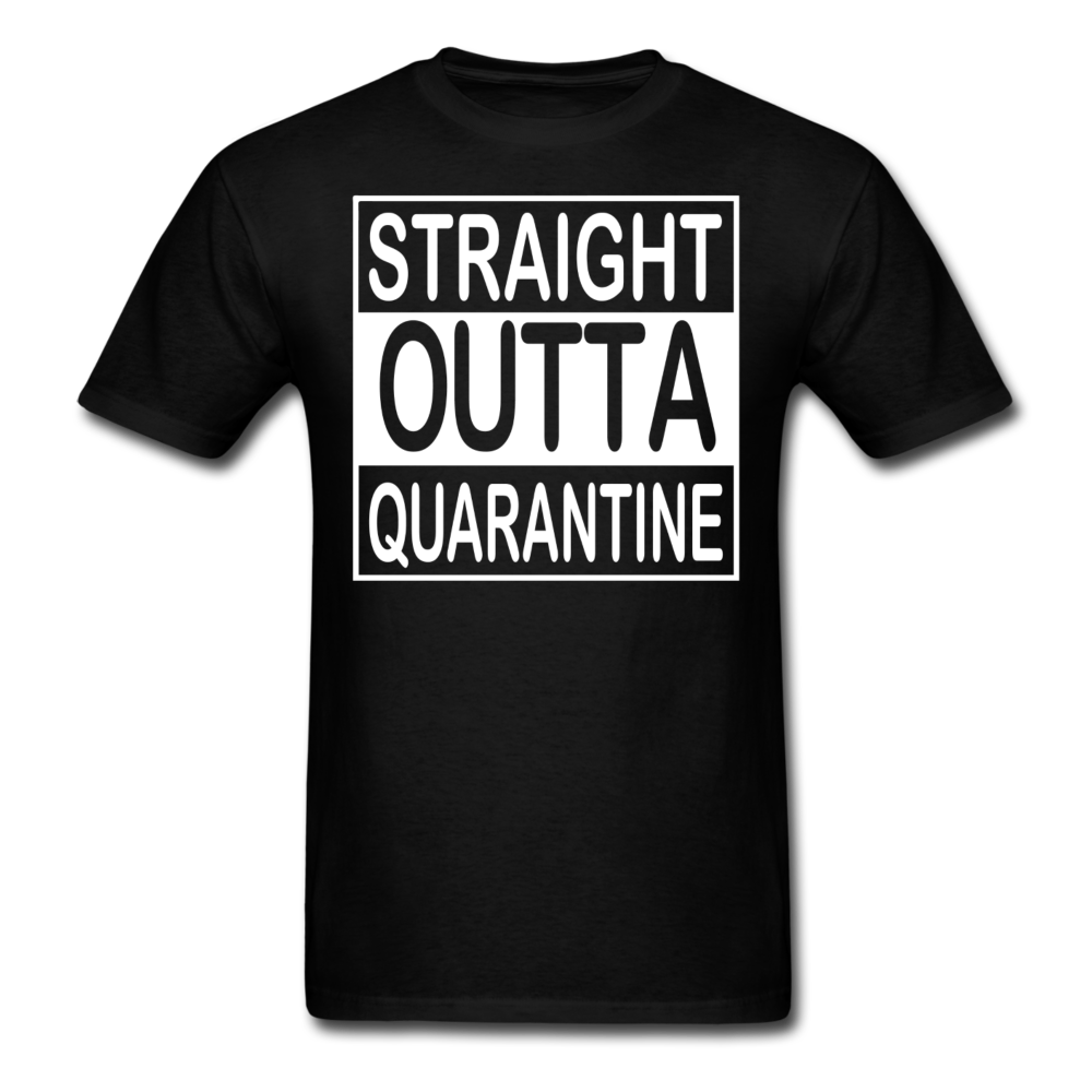 STRAIGHT OUTTA QUARANTINE TOILET PAPER T-Shirt Free Shipping Size S-6XL - black