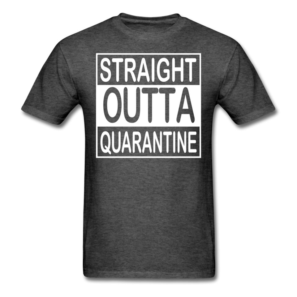 STRAIGHT OUTTA QUARANTINE TOILET PAPER T-Shirt Free Shipping Size S-6XL - heather black