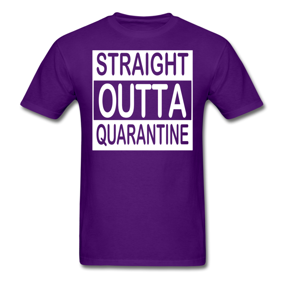 STRAIGHT OUTTA QUARANTINE TOILET PAPER T-Shirt Free Shipping Size S-6XL - purple