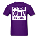 STRAIGHT OUTTA QUARANTINE TOILET PAPER T-Shirt Free Shipping Size S-6XL - purple